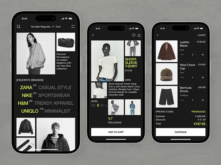 Applying promo code during luxury fashion checkout