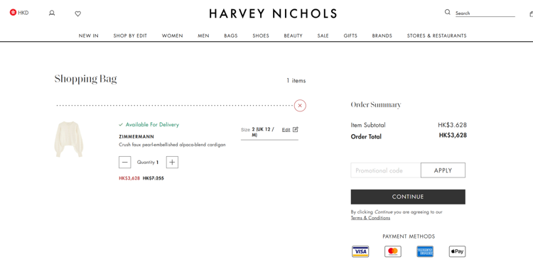 harvey nichols promo code