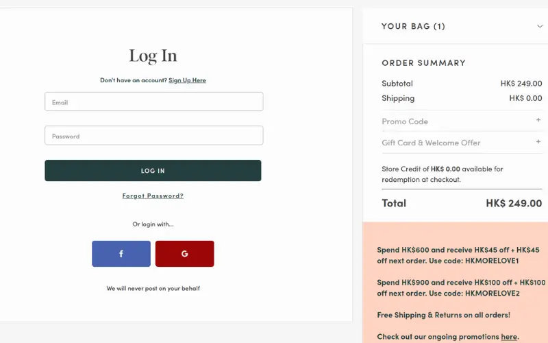 Love Bonito Promo code