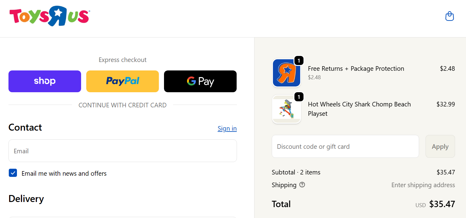 Toys"R"Us Promo Code