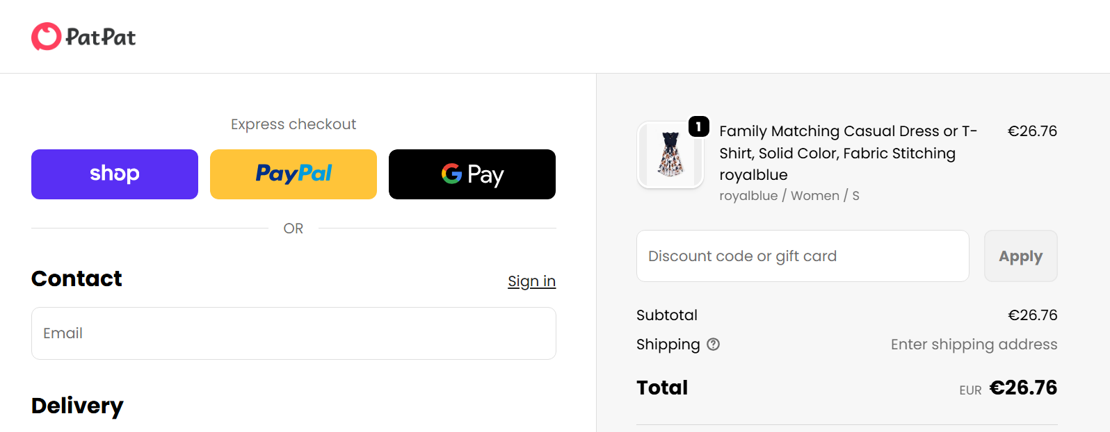 PatPat Discount Code