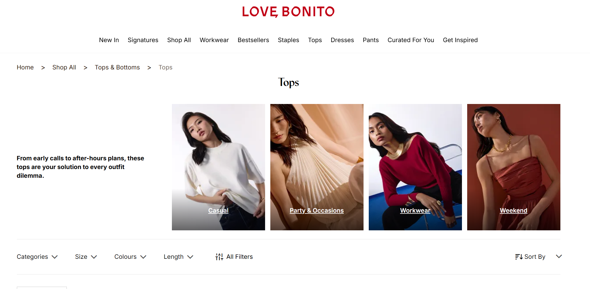 Love Bonito Tops and Blouses