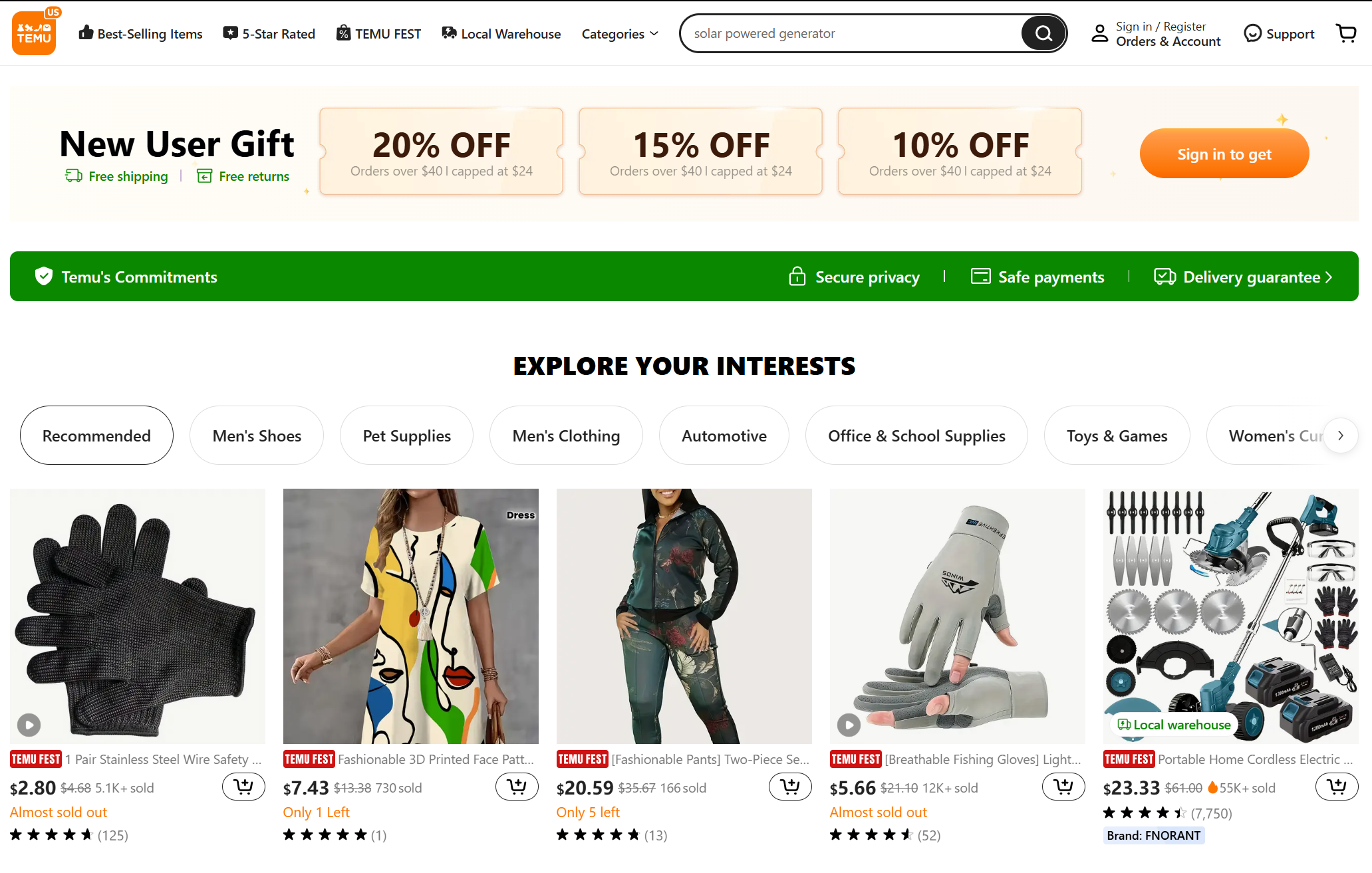 Temu Promo Code First Order