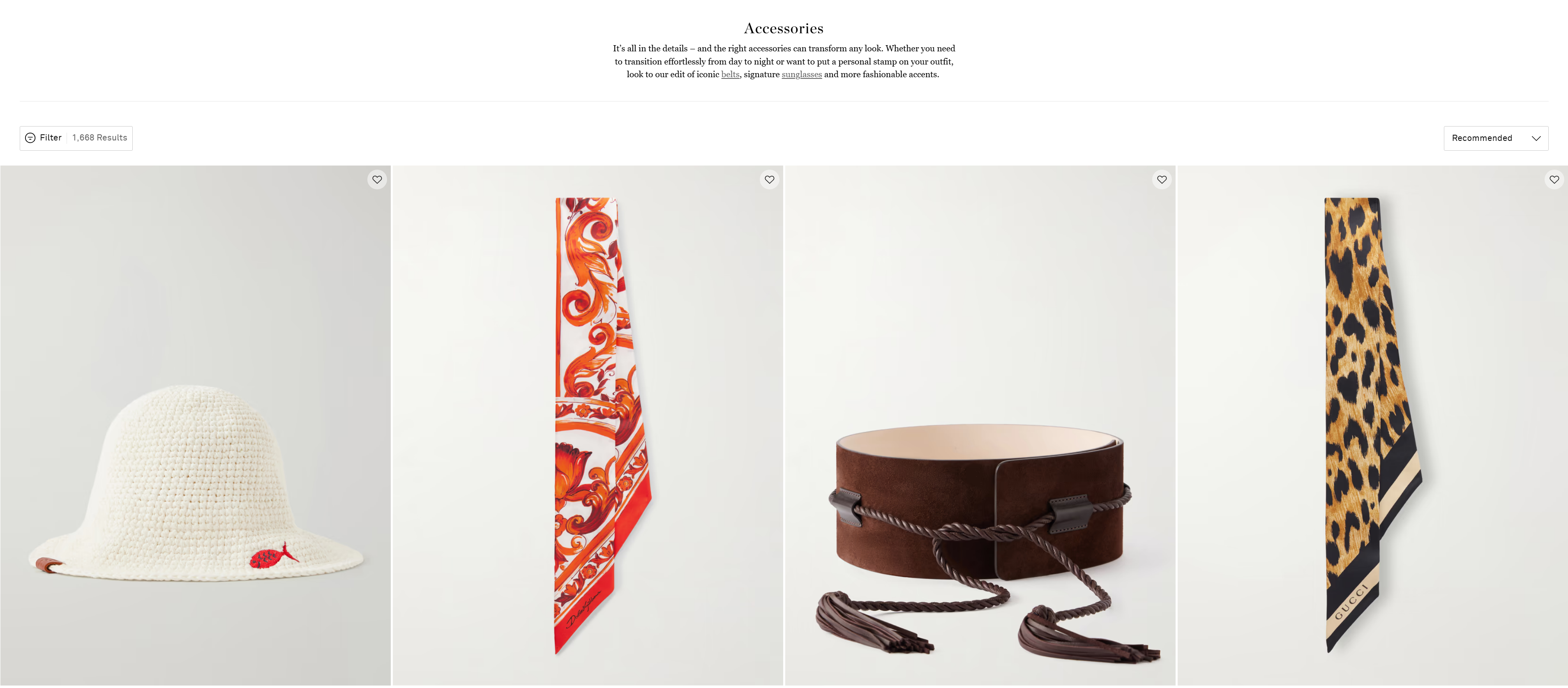 NET-A-PORTER Accessories NET-A-PORTER Accessories