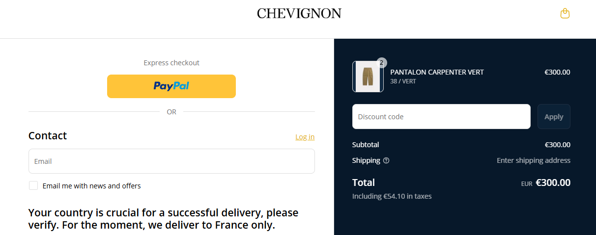 Chevignon Discount Code