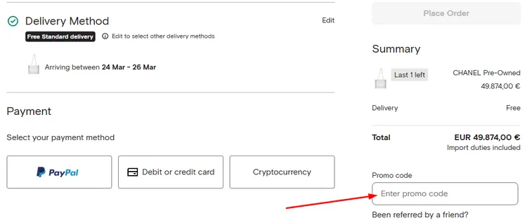 Farfetch promo code
