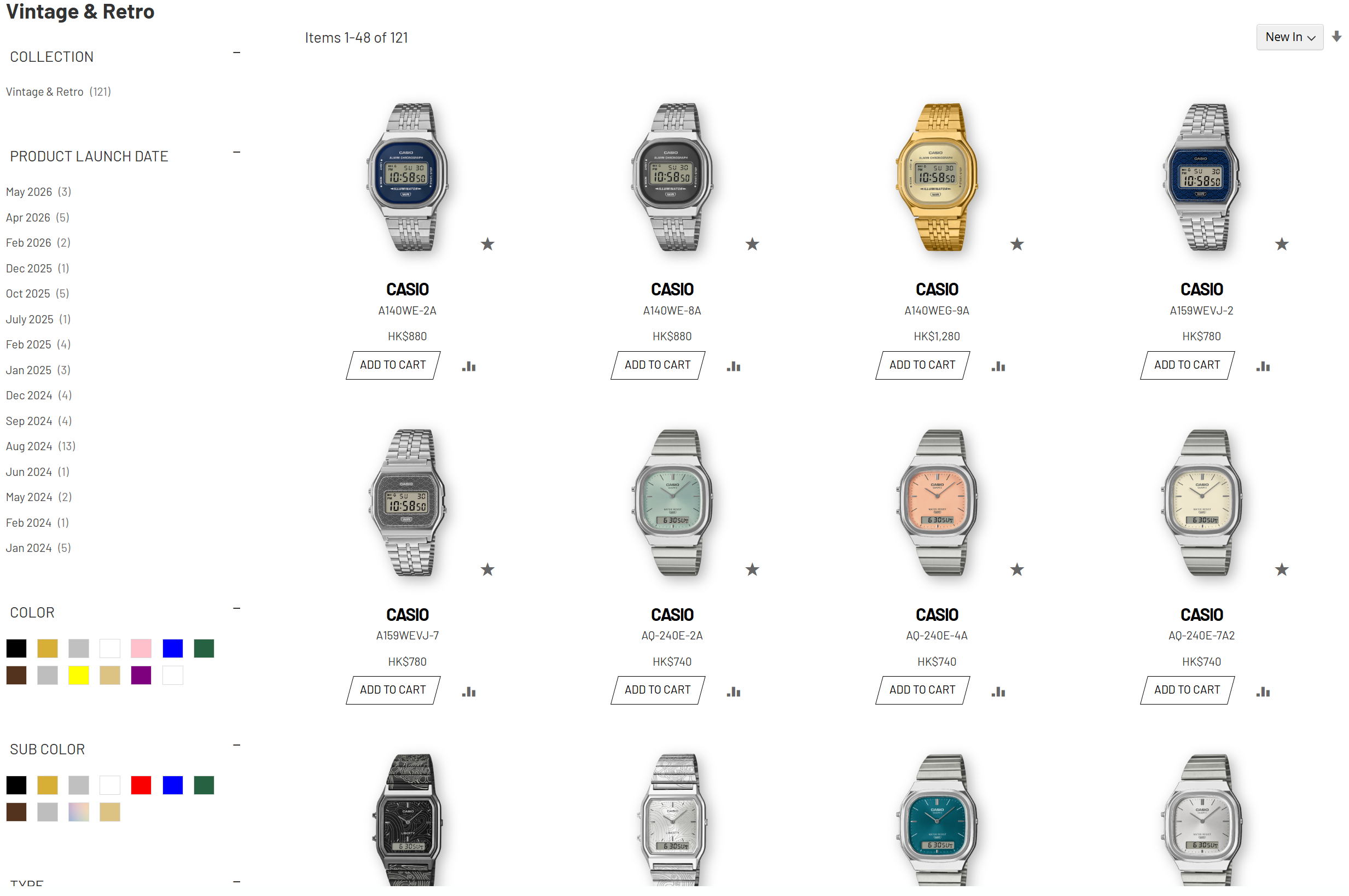Casio Vintage Collection Casio Vintage Collection